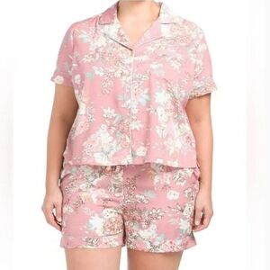 Cupcakes and Cashmere‎ Pink Floral Pajama Set